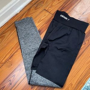Gym shark two toned leggings size small